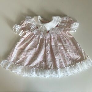 Vintage Cutest One pink floral girl’s dress